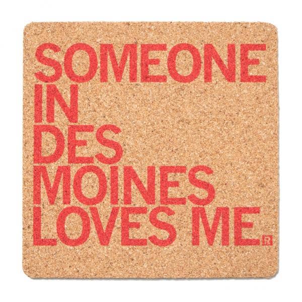 Someone Loves Me Dm Cork Coaster