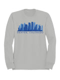 Denver Colorado Skyline Art Men's Sweatshirt
