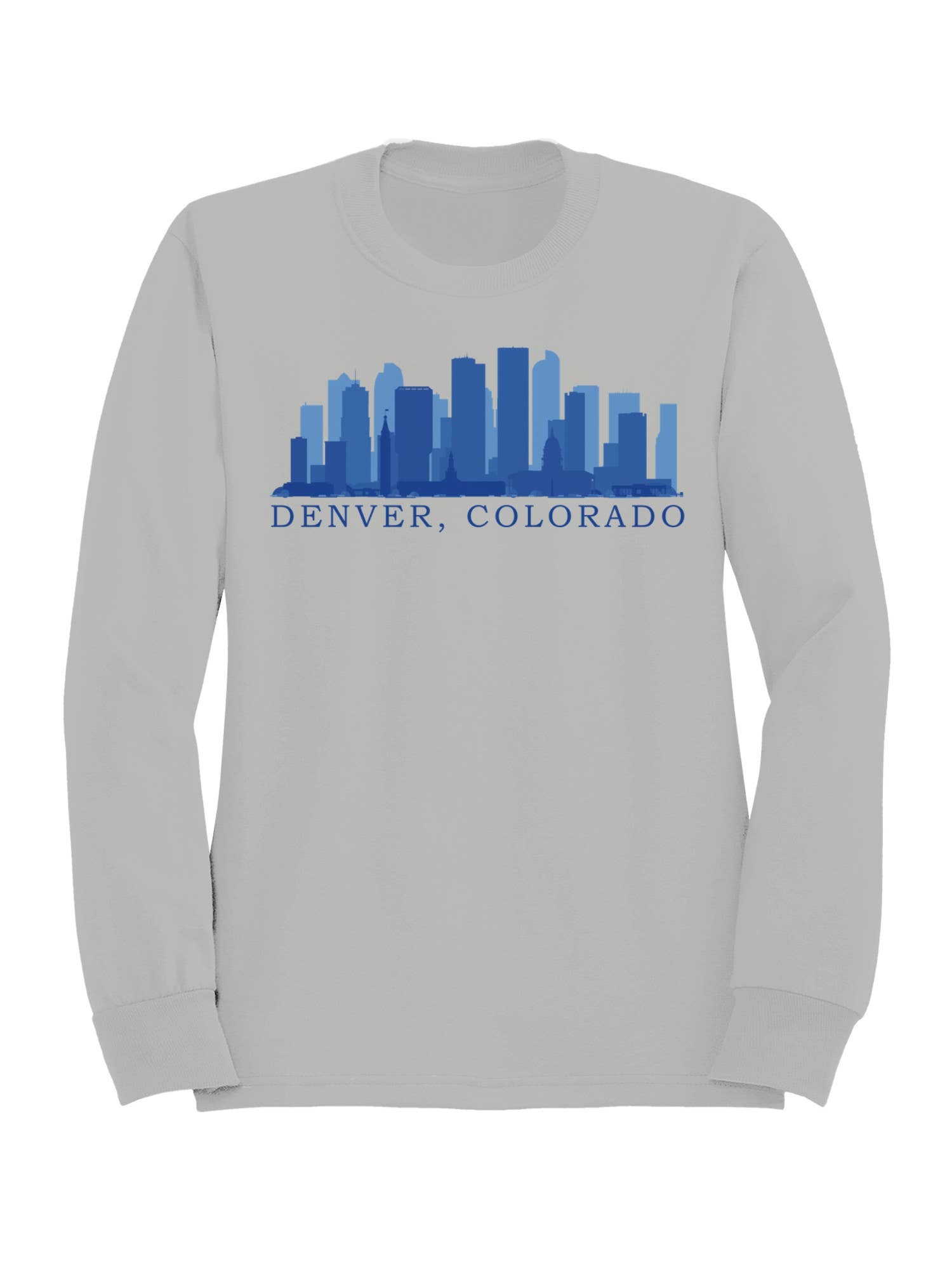 Denver Colorado Skyline Art Men's Sweatshirt