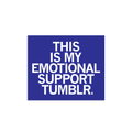 Emotional Support Tumbler Sticker