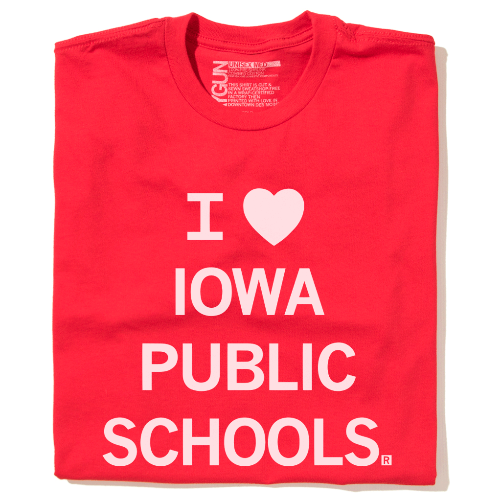 I Heart Iowa Public Schools - Red (R)