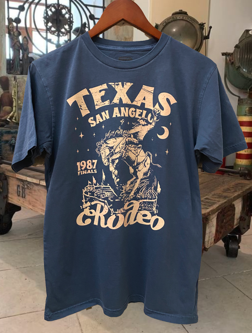 San Angelo Rodeo Finals Vintage Relaxed Unisex Tee