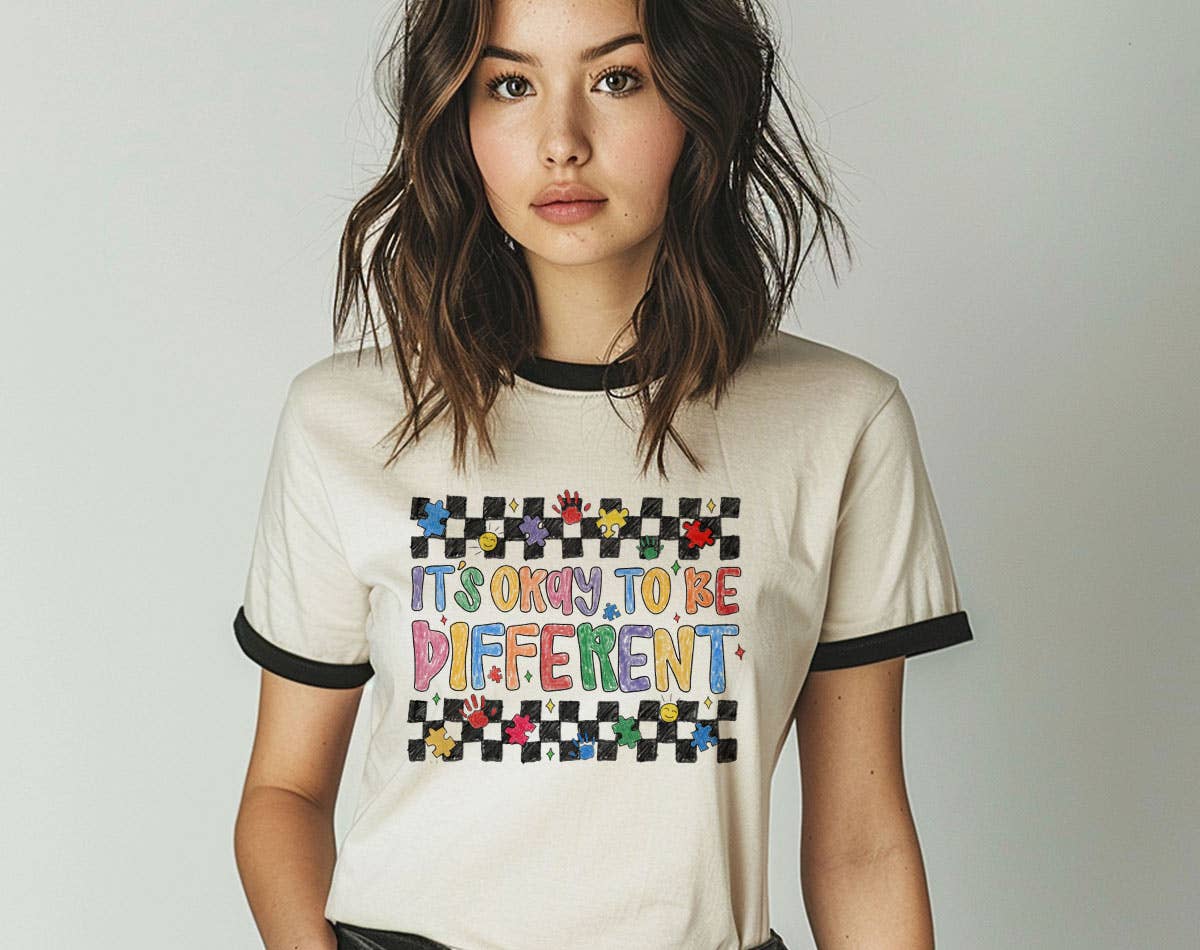 It's Okay To Be Different - Autism Awareness Ringer Tee