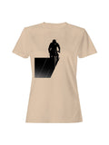 Bmx Rider Geometric Silhouette Art Women's T-Shirt