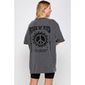 Peace of Mind  Vintage Graphic Oversized Tee