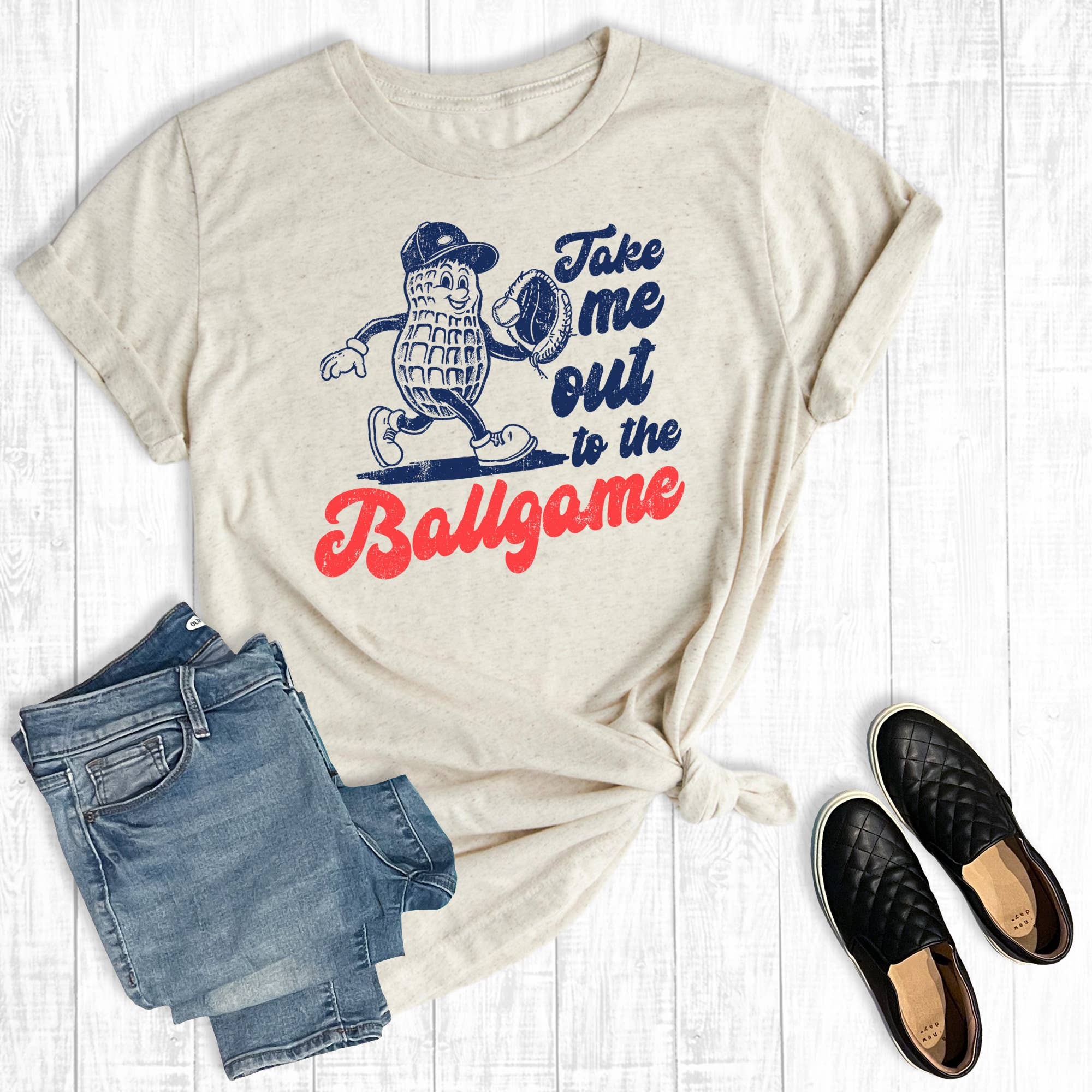 Baseball Take Me Out To the Ballgame Graphic Tee