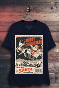 Merry Christmas Retro Comic Graphic Top
