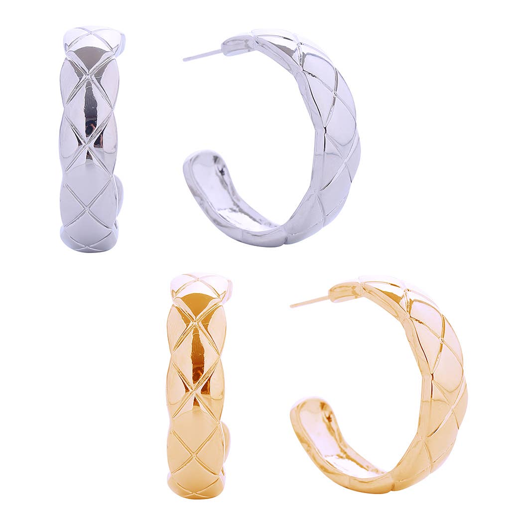 14K Gold-Dipped Hoop Earrings