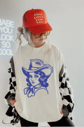 Cowgirls Western Vintage Graphic Oversized Tee
