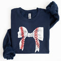 Baseball, Bow, Mom, Mother's Day Sweatshirt
