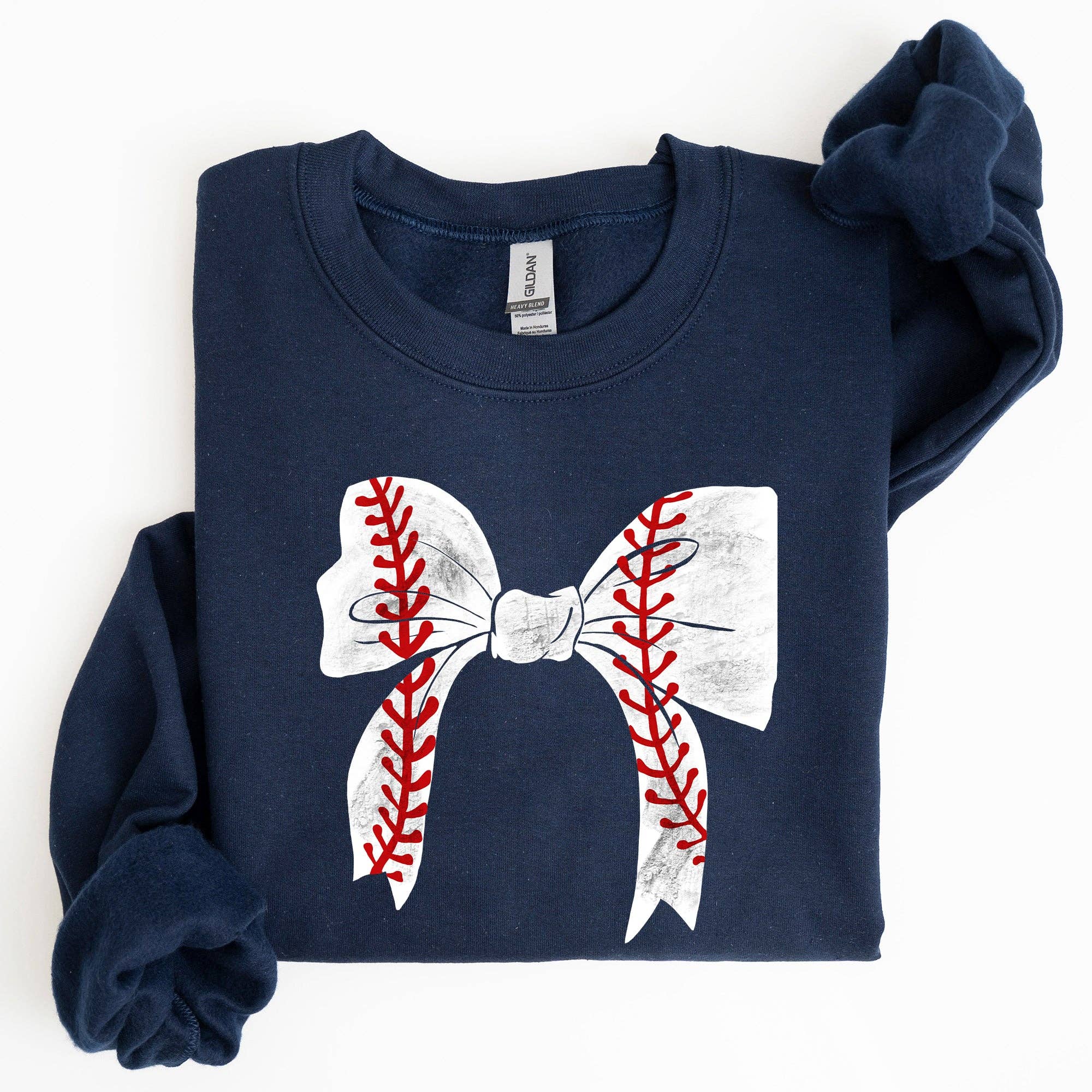 Baseball, Bow, Mom, Mother's Day Sweatshirt