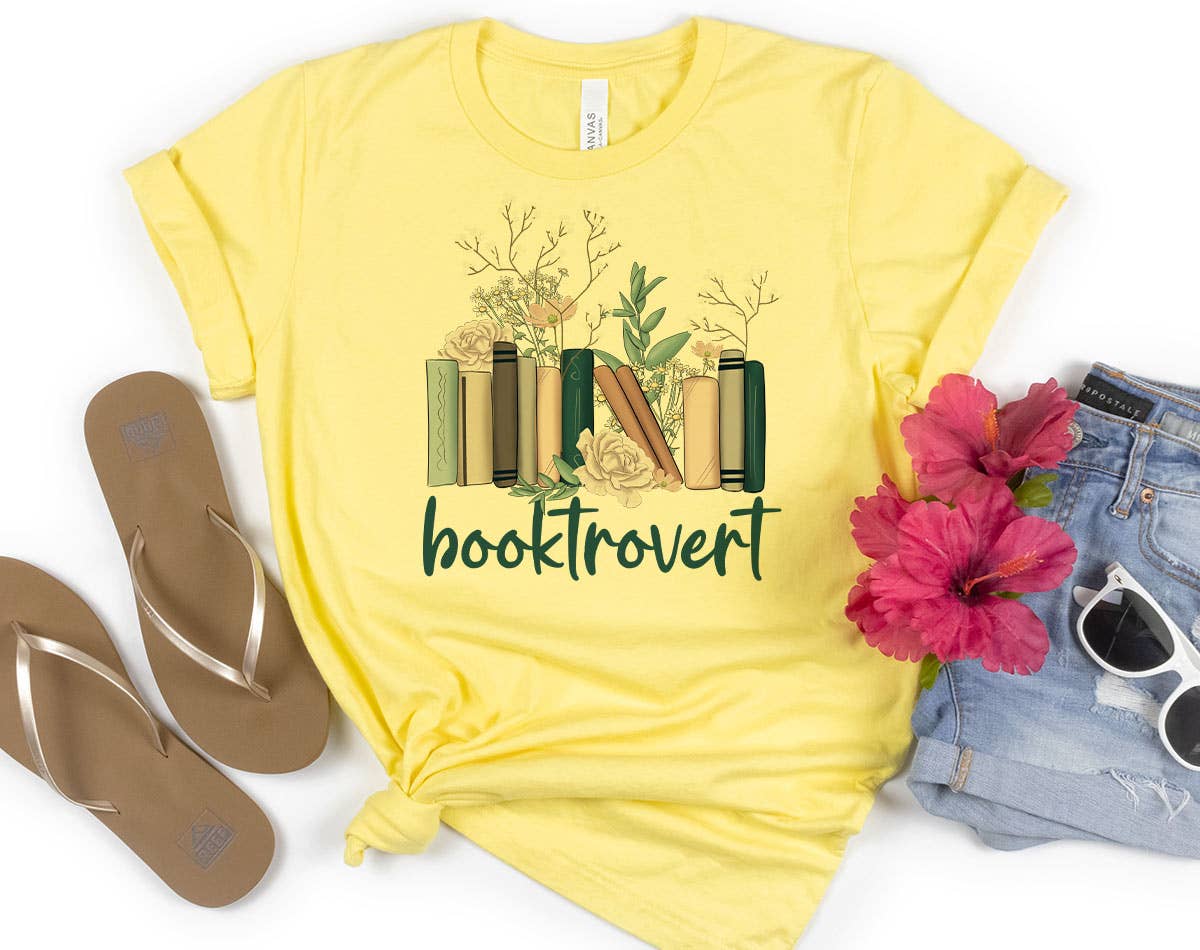 Booktrovert - Cute Reading Book T-Shirt