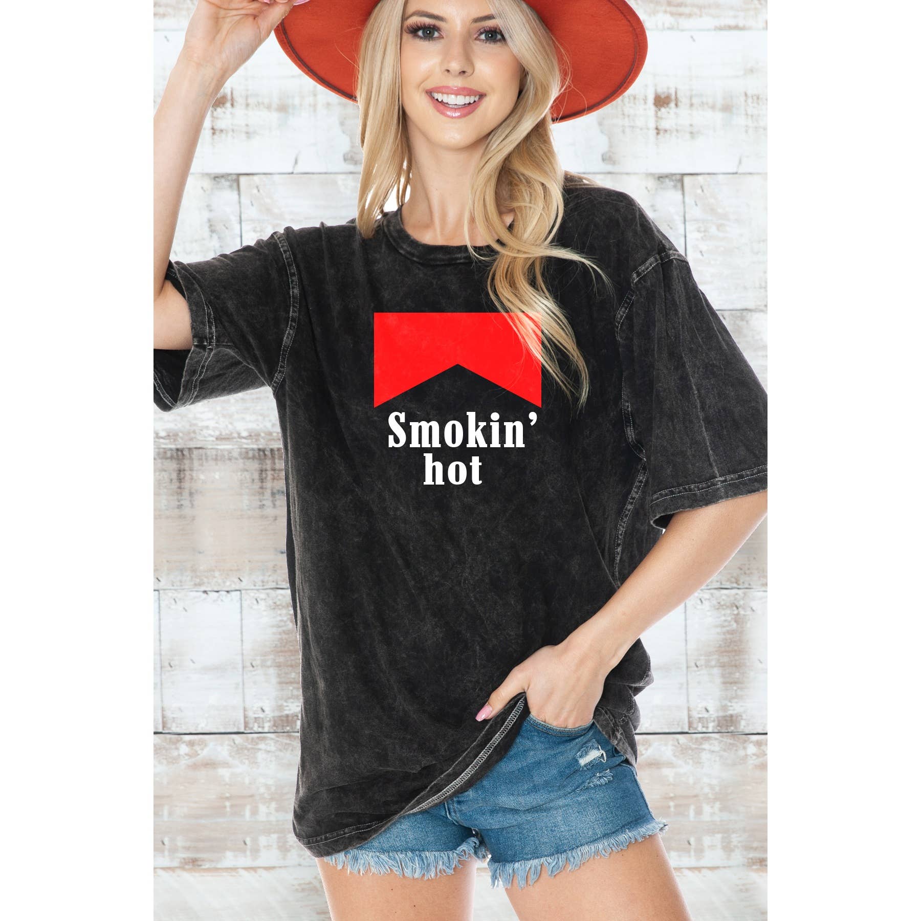 Smokin Hot - Oversize Mineral Wash T