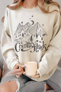 Take Me Home Country Road Graphic Brushed Sweatshirts