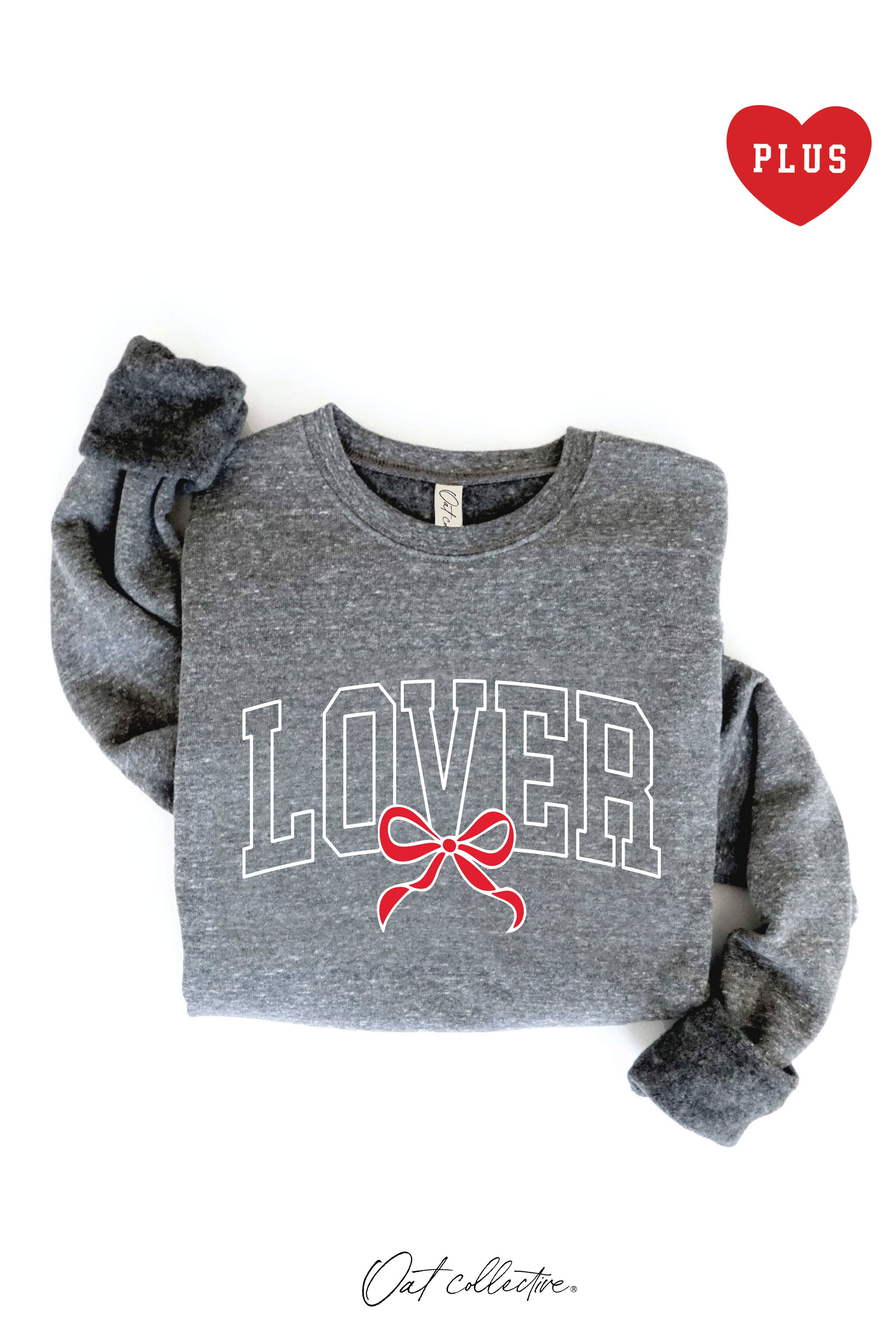 Lover Bow Plus Graphic Sweatshirt