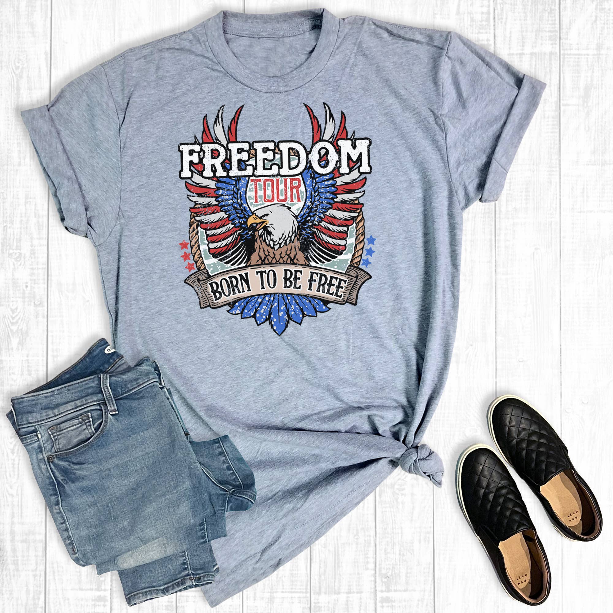 July 4th Freedom Tour Eagle Graphic Tee