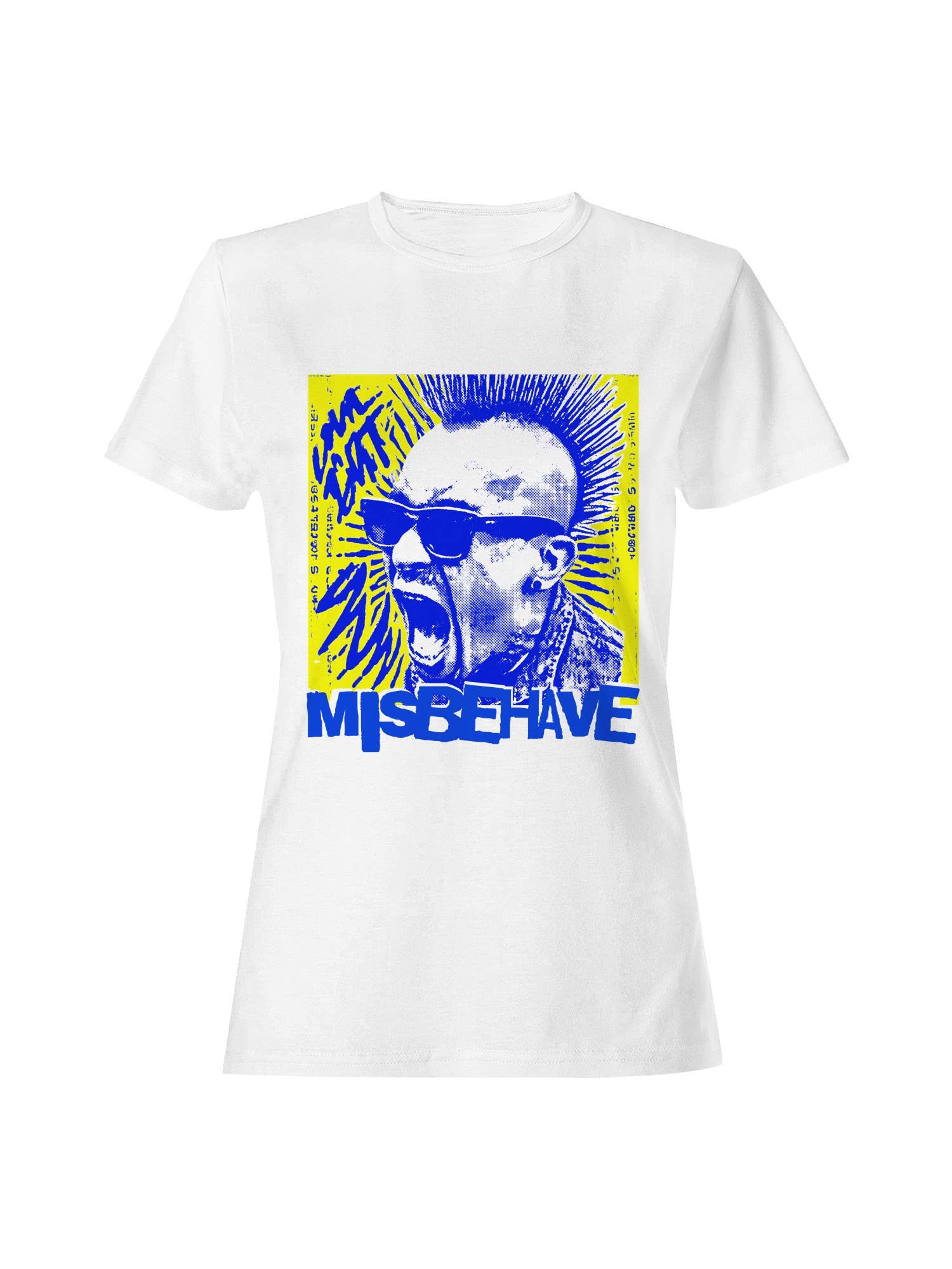 Misbehave: Bold Punk Art Women's T-Shirt