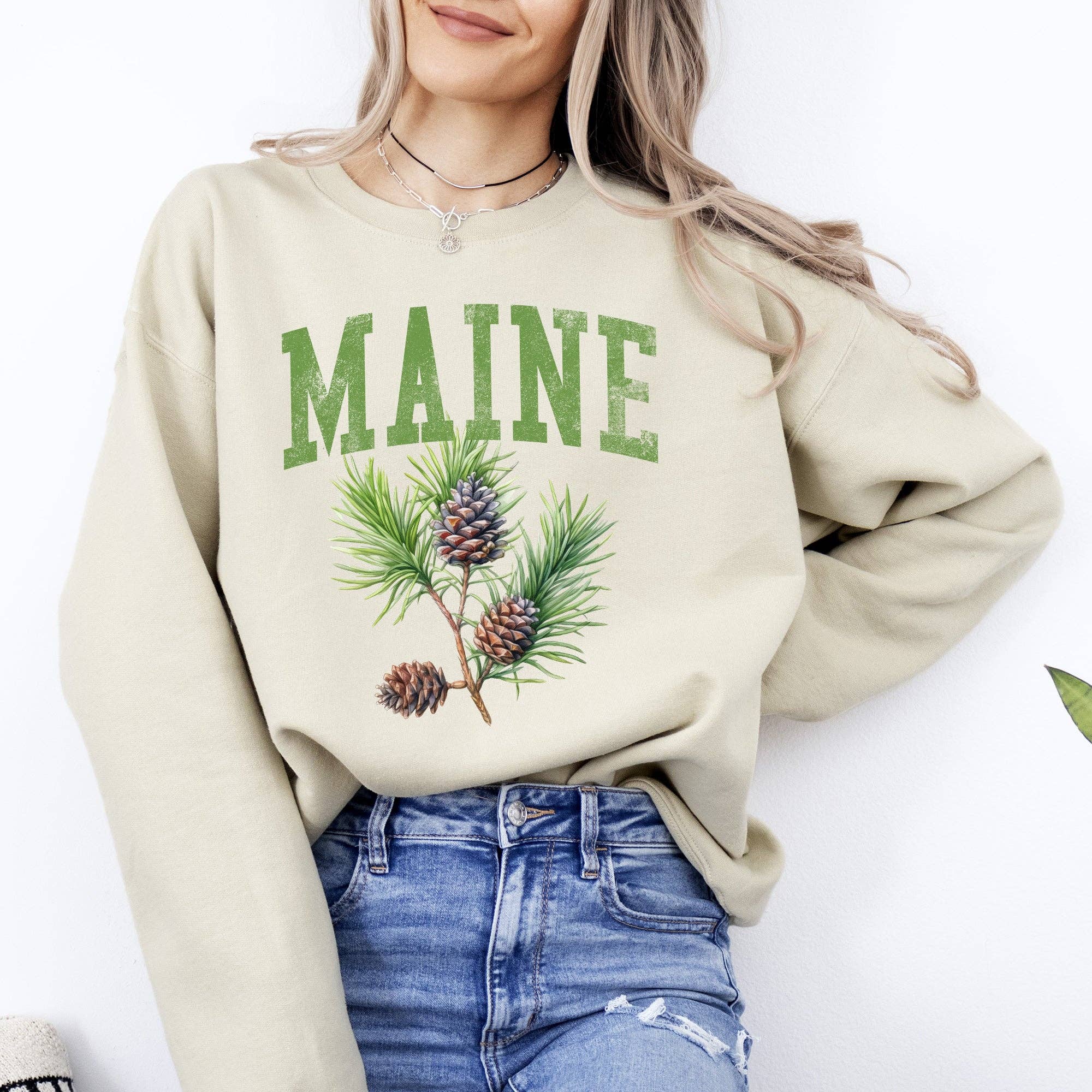 Maine State Flower Sweatshirt