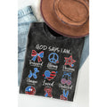 God Says I Am Mineral Washed T Shirt