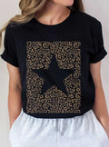 Star Leopard Graphic Tshirt