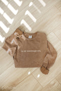 In My Sourdough Era. Mineral Washed Long Sleeve Graphic Top