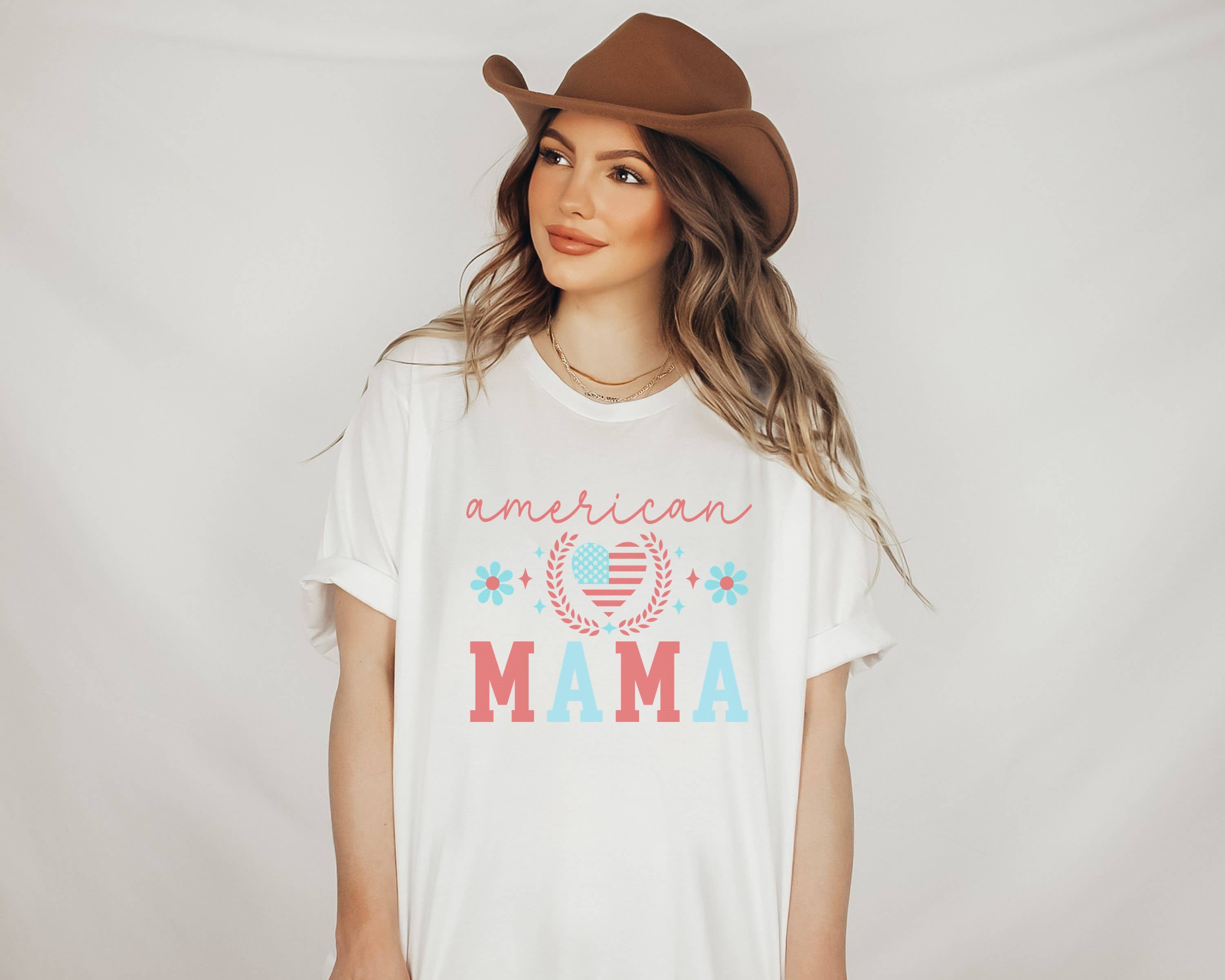 American Mama College Tee | Patriotic T Shirt