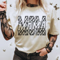 Mom Checker Stacked Tee | Checker Mama Graphic Tee