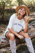 Lake Happy Oversized Graphic Top