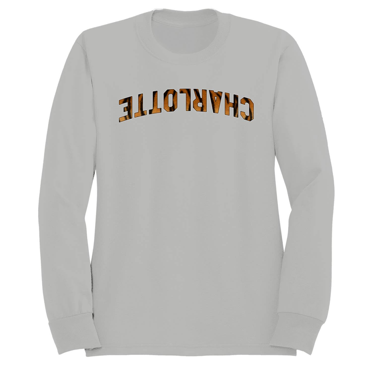 Charlotte Tiger Print Arch Design Men's Sweatshirt