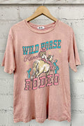 Wild Horse Cowgirl Oversize Mineral Graphic Mineral Tshirts
