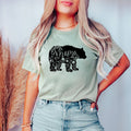 Mama Bear Floral Graphic Tee105(Dtf)