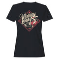 Western Retro Cowgirl Women's T-Shirt Black