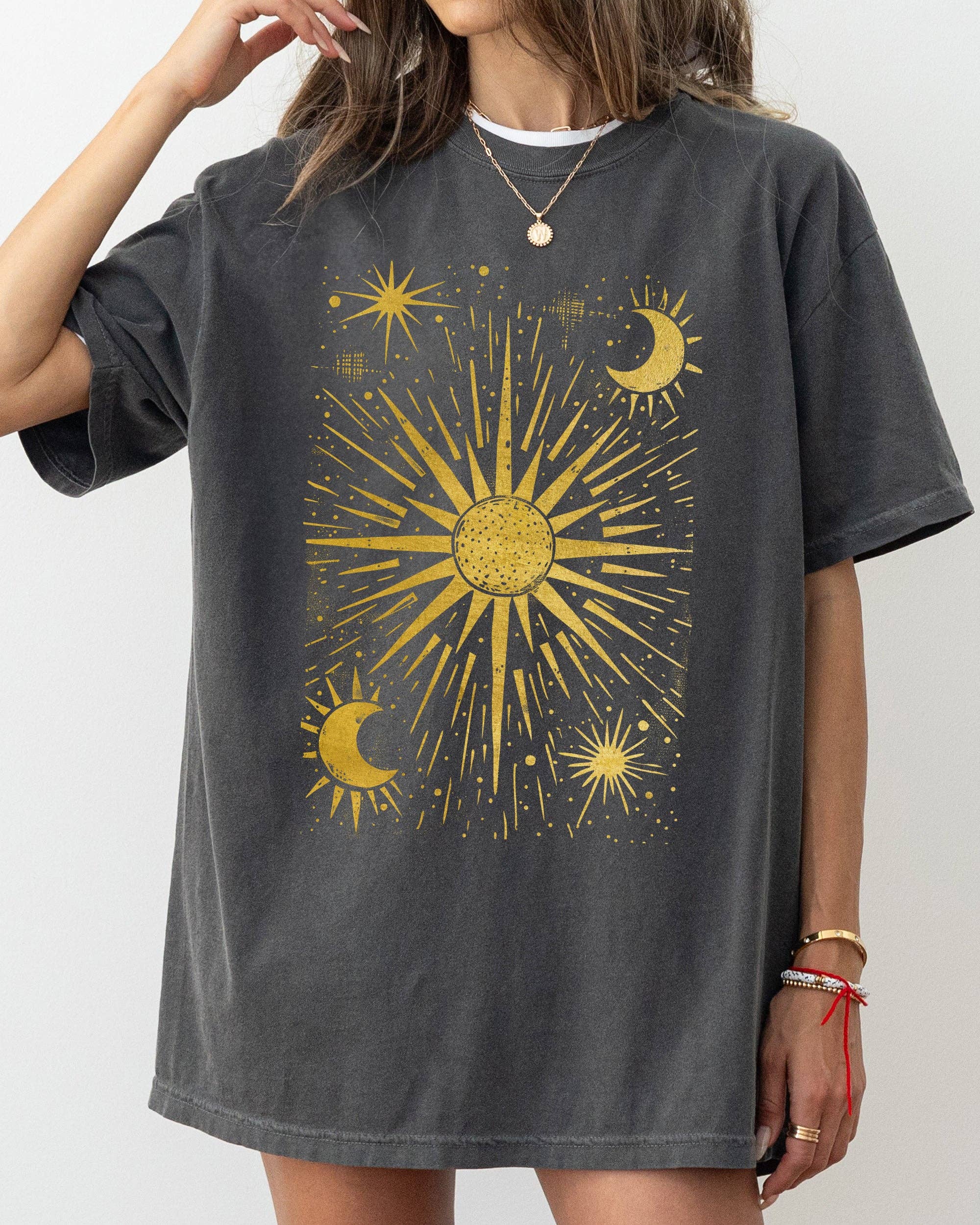 Celestial Stars, Moon, Mystical, Space Vintage Shirt