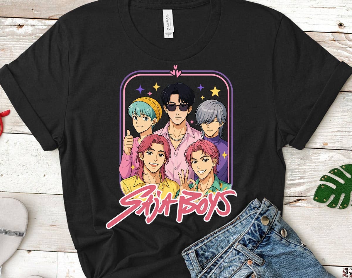 Saja Boys Band Kpop Demon Inspired T-Shirt