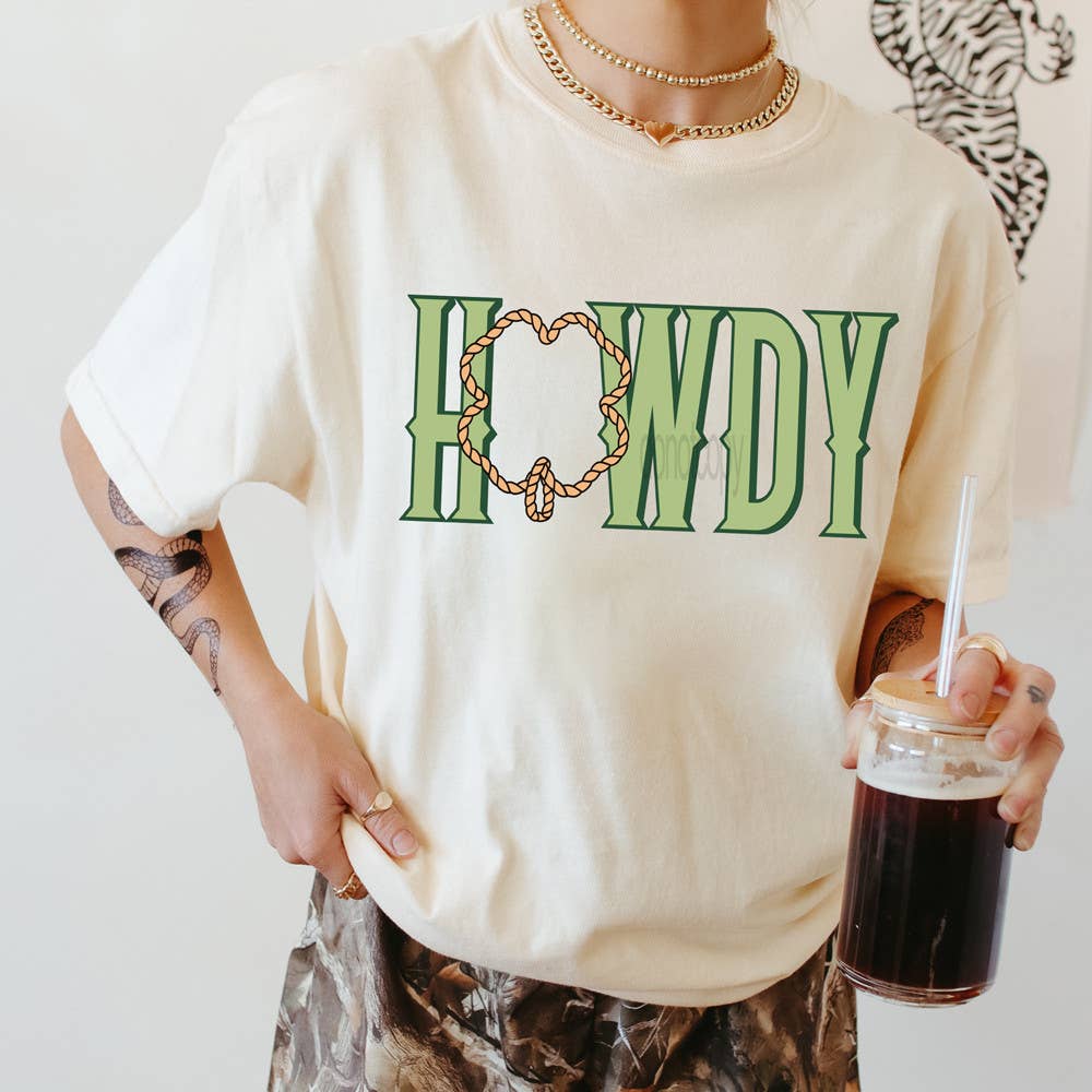 Howdy Shamrock Rope Tee