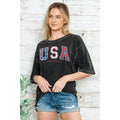 USA America - Unisex  Oversized Mineral Wash