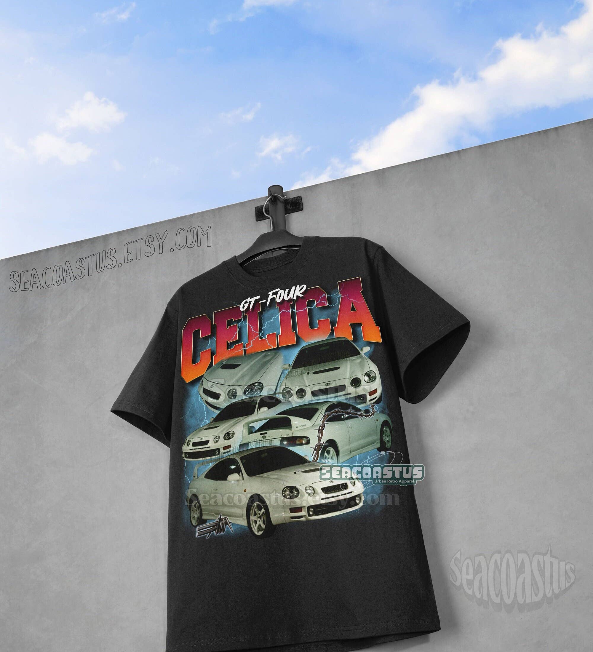 Vintage Toyota Celica Gt-Four Rally Racing Graphic T-Shirt