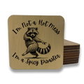 I'm Not A Hot Mess Racoon Magnet/Drink Coaster