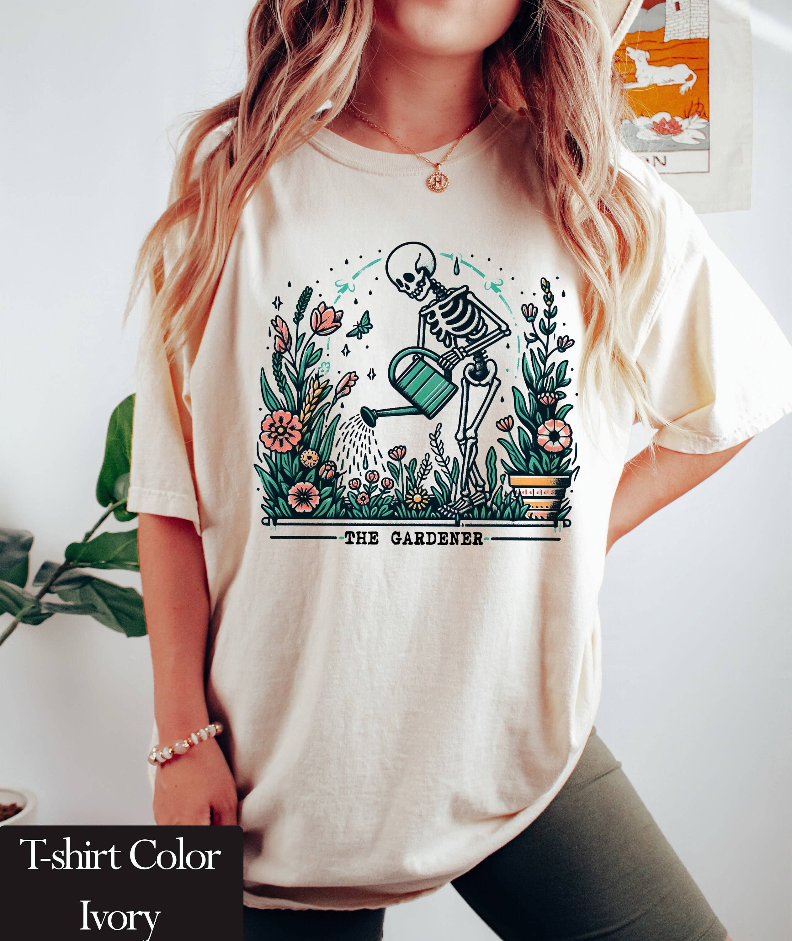 Gardener Skeleton Plant Lover T-Shirt Gift