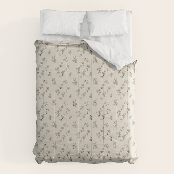 VINTAGE FLORAL NEUTRAL Comforter Gallery Image 6