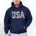 Retro, USA Stars, Patriotic America Hoodie Hooded Sweatshirt