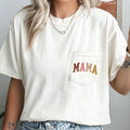 Mama, Autumn Colors, Retro Pocket Tee