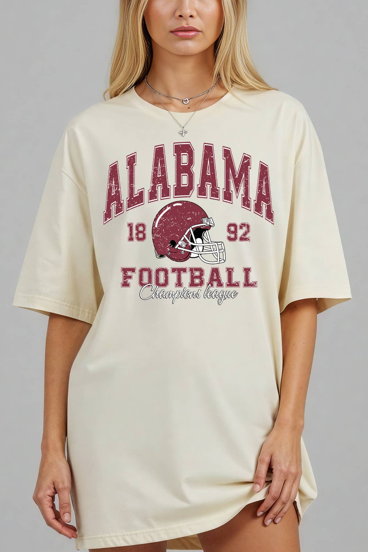 Women Alabama Football Graphic Print Oversize Top