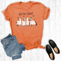 Halloween Horse Sheet Ghost Horses Graphic Tee