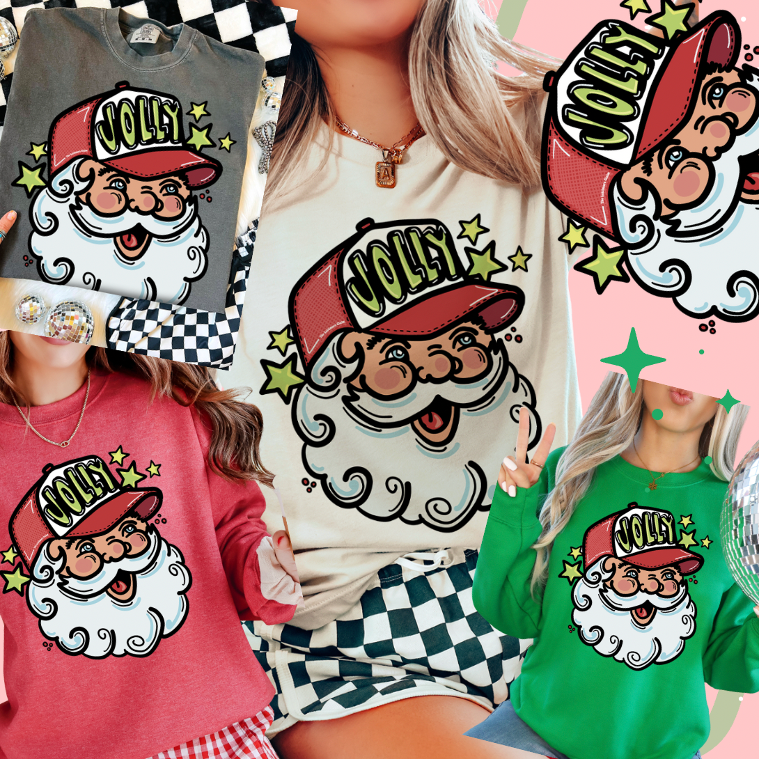 Jolly Santa Trucker Tees & Sweatshirts