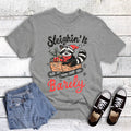 Christmas Sleighin' It Barely Graphic Tee