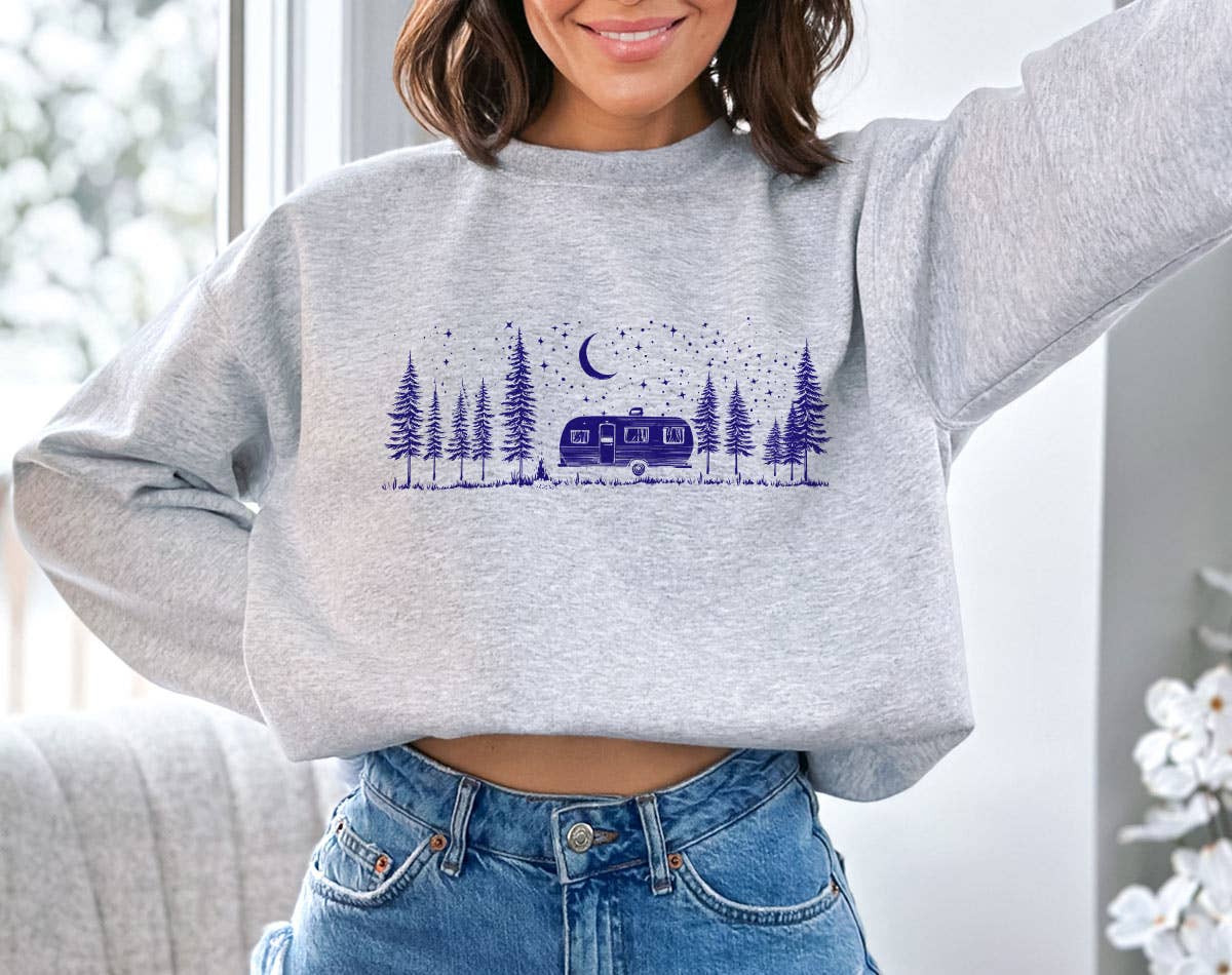 Camping Life Under the Stars - Hiking Mountain Sweatshirt