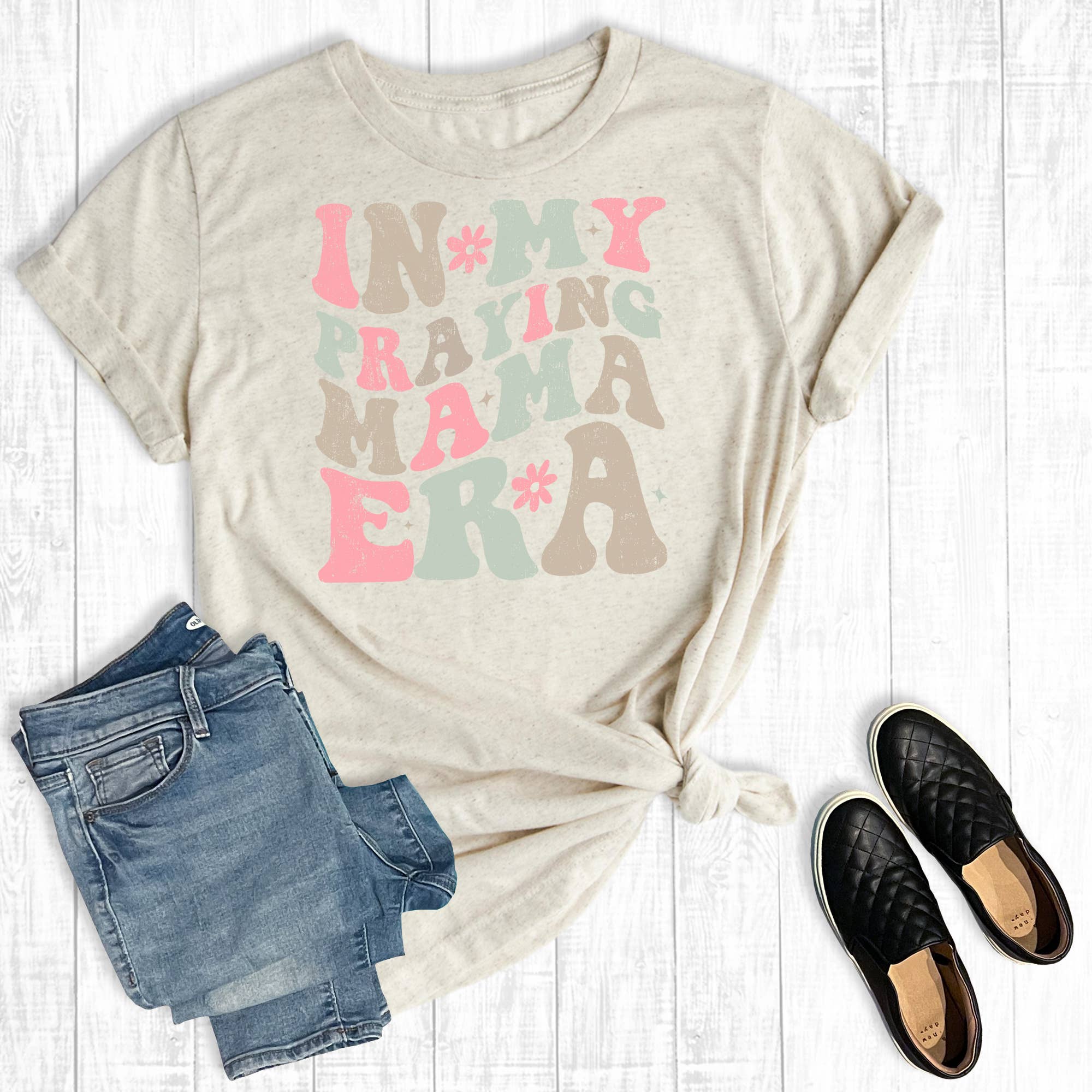 Faith in My Praying Mom Era Graphic Tee