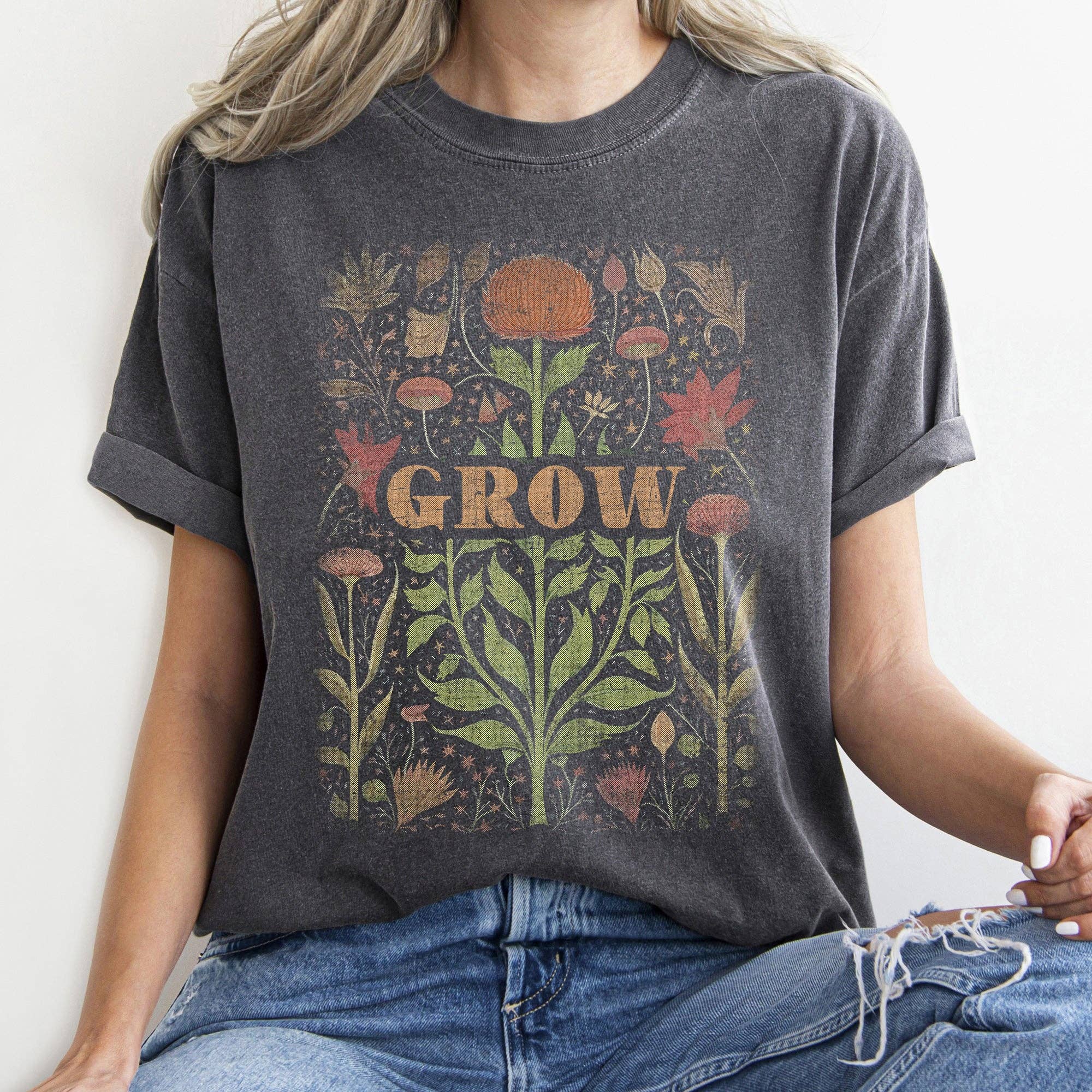 Folk Art Vintage Grow T-Shirt