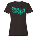 Walk Gently Floral Art Women's T-Shirt